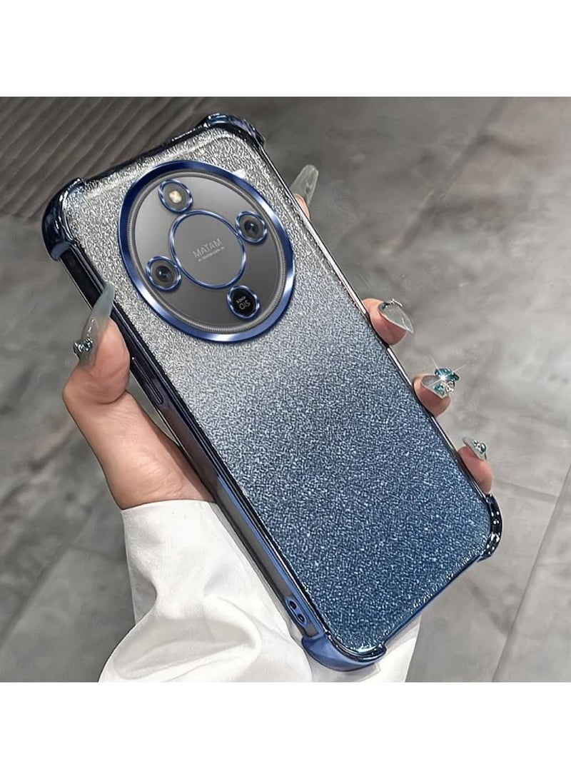 general Honor X9D 5G Flash Protective Case Camera Lens Protective Film Electroplated Edges Ultra-Thin Luxury Gradient Shockproof Honor X9D 5G Case - Image 3