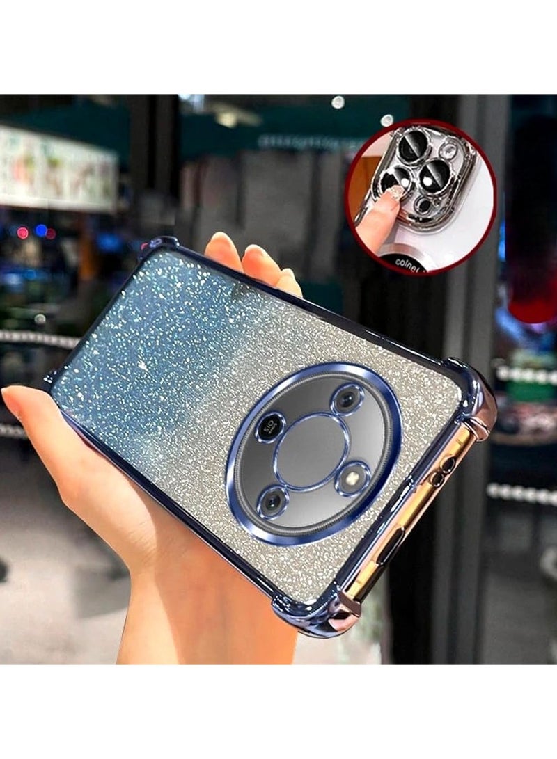 general Honor X9D 5G Flash Protective Case Camera Lens Protective Film Electroplated Edges Ultra-Thin Luxury Gradient Shockproof Honor X9D 5G Case - Image 2