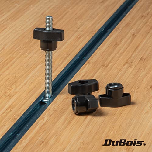 DuBois 10 Pack 1/4"-20 Wing Knobs, Threaded Clamping Knobs for T Track & Table Saw Accessories, Featherboard, Woodworking Jigs on Miter Saw, Router Table, Drill Press (51002) - Image 4