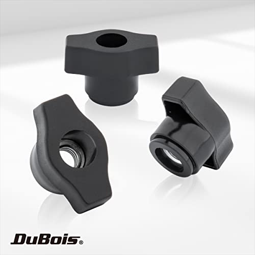 DuBois 10 Pack 1/4"-20 Wing Knobs, Threaded Clamping Knobs for T Track & Table Saw Accessories, Featherboard, Woodworking Jigs on Miter Saw, Router Table, Drill Press (51002) - Image 3