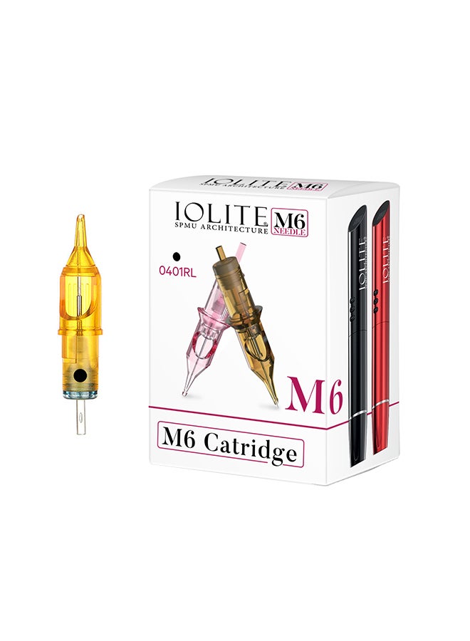 IOLITE 10- Pieces Tattoo Cartridge Needles, Pen SPMU Machine M6 Disposable Universal - 0401RL - Image 1