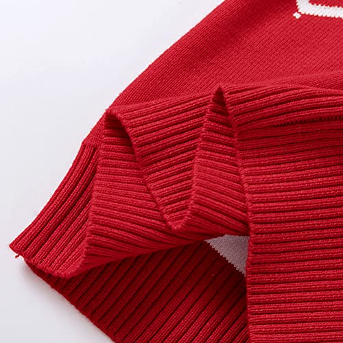 Remimi Girls Christmas Toddler Sweater Warm Knit Winter Party Sweater 2-3T - Image 5