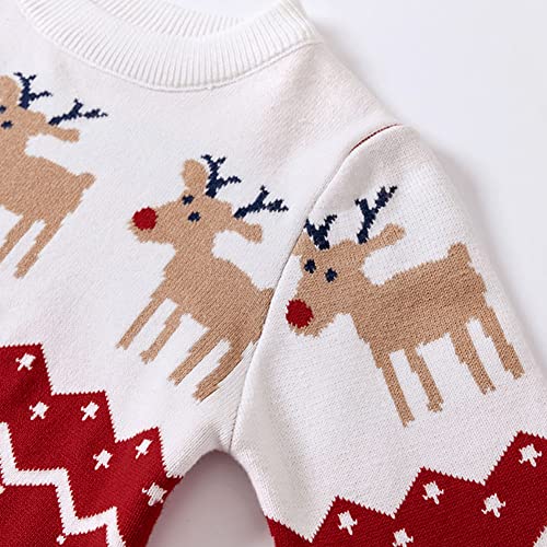 Remimi Girls Christmas Toddler Sweater Warm Knit Winter Party Sweater 2-3T - Image 3