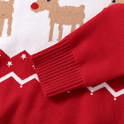 Remimi Girls Christmas Toddler Sweater Warm Knit Winter Party Sweater 2-3T - Image 4