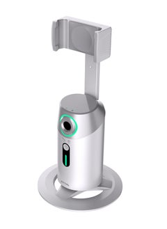 porodo 360° Rotating Phone Mount with AI Tracking Mount Gesture Recognition / Power Bank Function / Swift Portrait Transition / 15 Hours Working Time - White  - Image 4