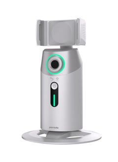 porodo 360° Rotating Phone Mount with AI Tracking Mount Gesture Recognition / Power Bank Function / Swift Portrait Transition / 15 Hours Working Time - White  - Image 3