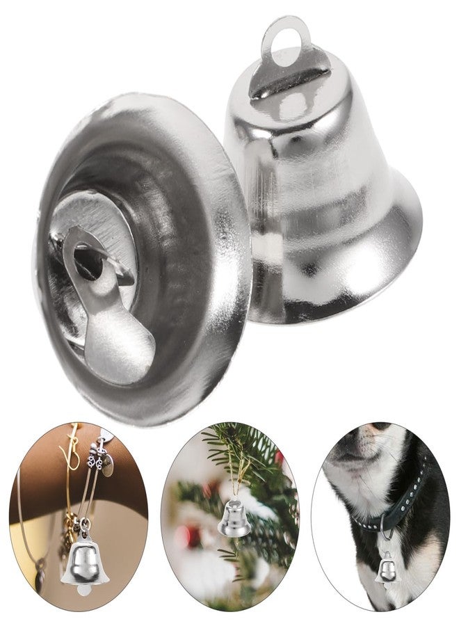 Artibetter 20PCS Craft Bells, Jingle Bells for Craft Decorative Metal Bells for Christmas Festival Decor DIY Craft 2.1cm (Silver) - Image 4