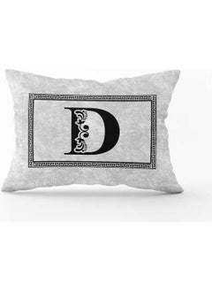 Cango Home Gray Black Letter Double Sided Digital Printed Throw Pillow COVER-HRF06-D-3550 