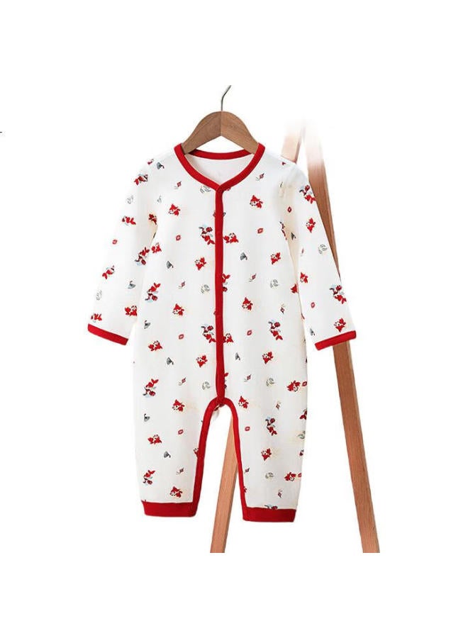 GB Baby Onesie Class A Pure Cotton Red Bodysuit For Year Of Birth, 5A Antibacterial And Mite-Proof Baby New Year Red Outfit - Image 2