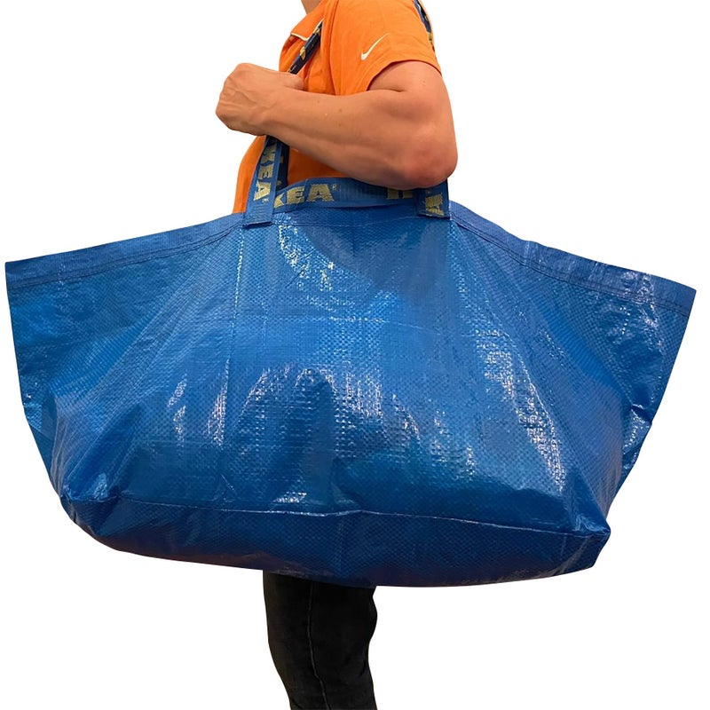 IKEA Frakta Classic Shopping Bag (X2, Blue) - Image 3