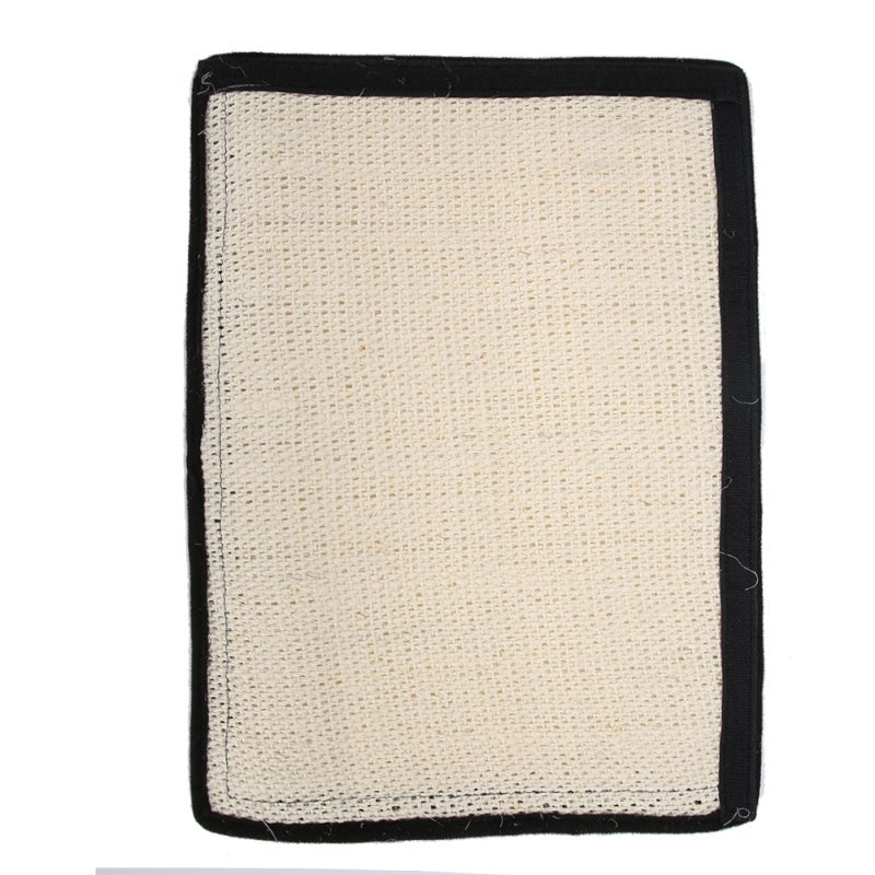 Table Leg Scratch Board White Sisal - Hook Loop Designed Furniture Protector - Natural Sisal Cat Scratcher for Sofa Table Legs - Image 1