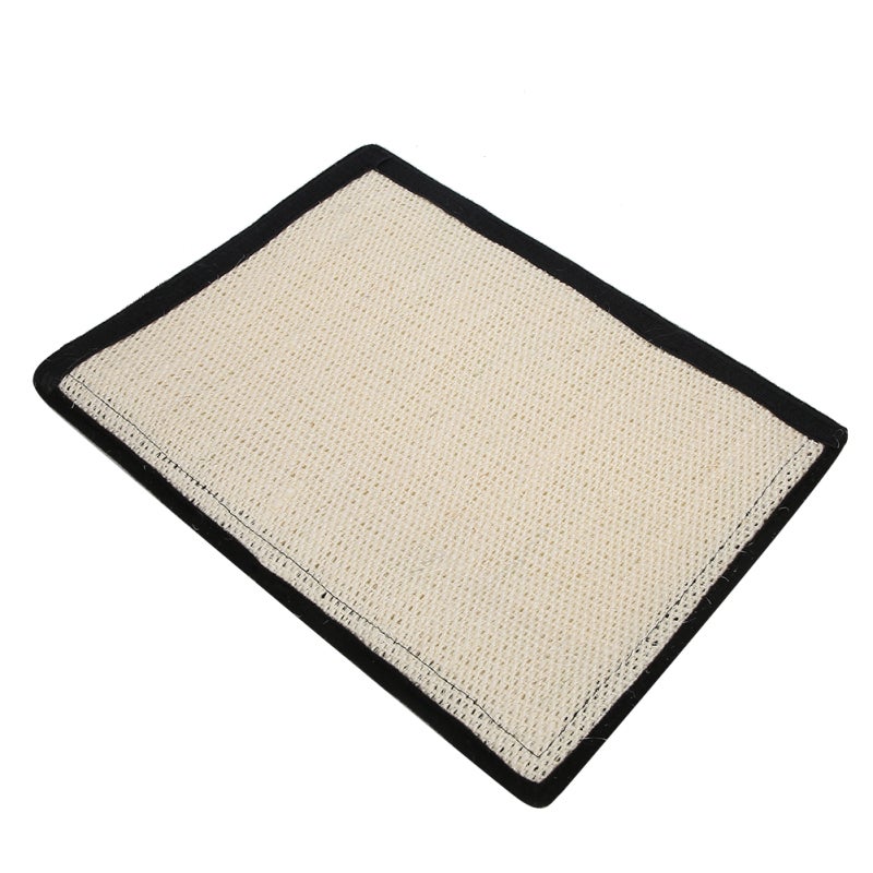 Table Leg Scratch Board White Sisal - Hook Loop Designed Furniture Protector - Natural Sisal Cat Scratcher for Sofa Table Legs - Image 2