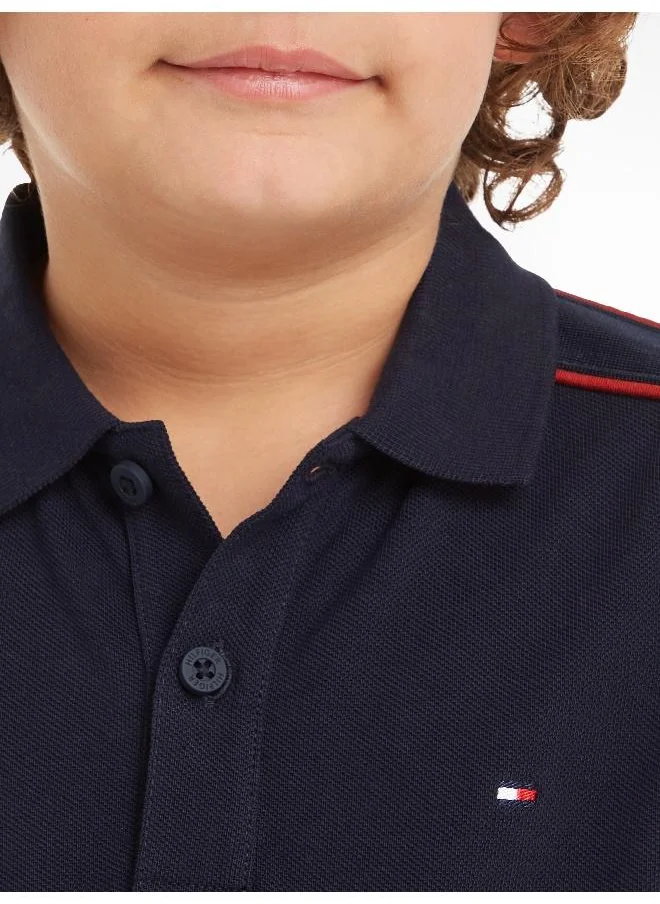 تومي هيلفيغر Youth Logo Tape Polo