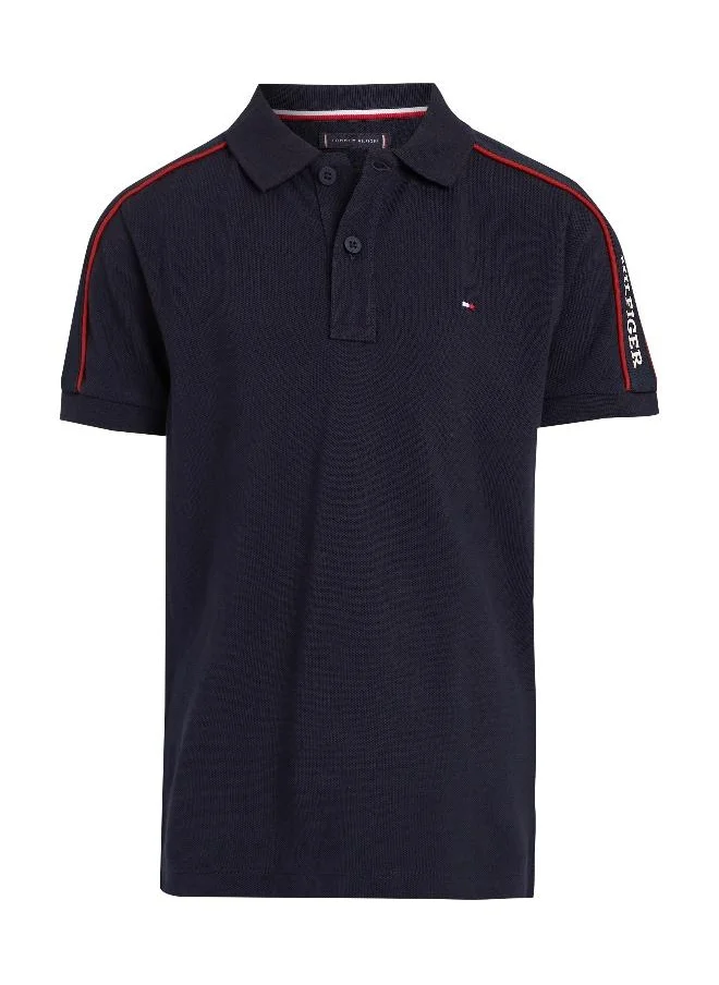 تومي هيلفيغر Youth Logo Tape Polo