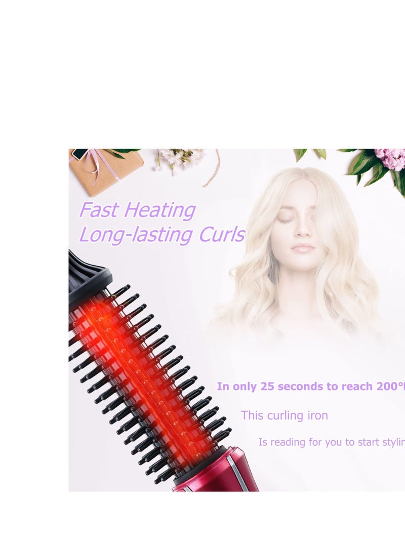 NIBEMINENT Electric Hair Curler, Curler Comb, Hot Brush Professional Anti-Scald Instant Heat Up Curling Wands Styling Brush, Dressing Beauty Tool For All Types 110-240V - Image 3