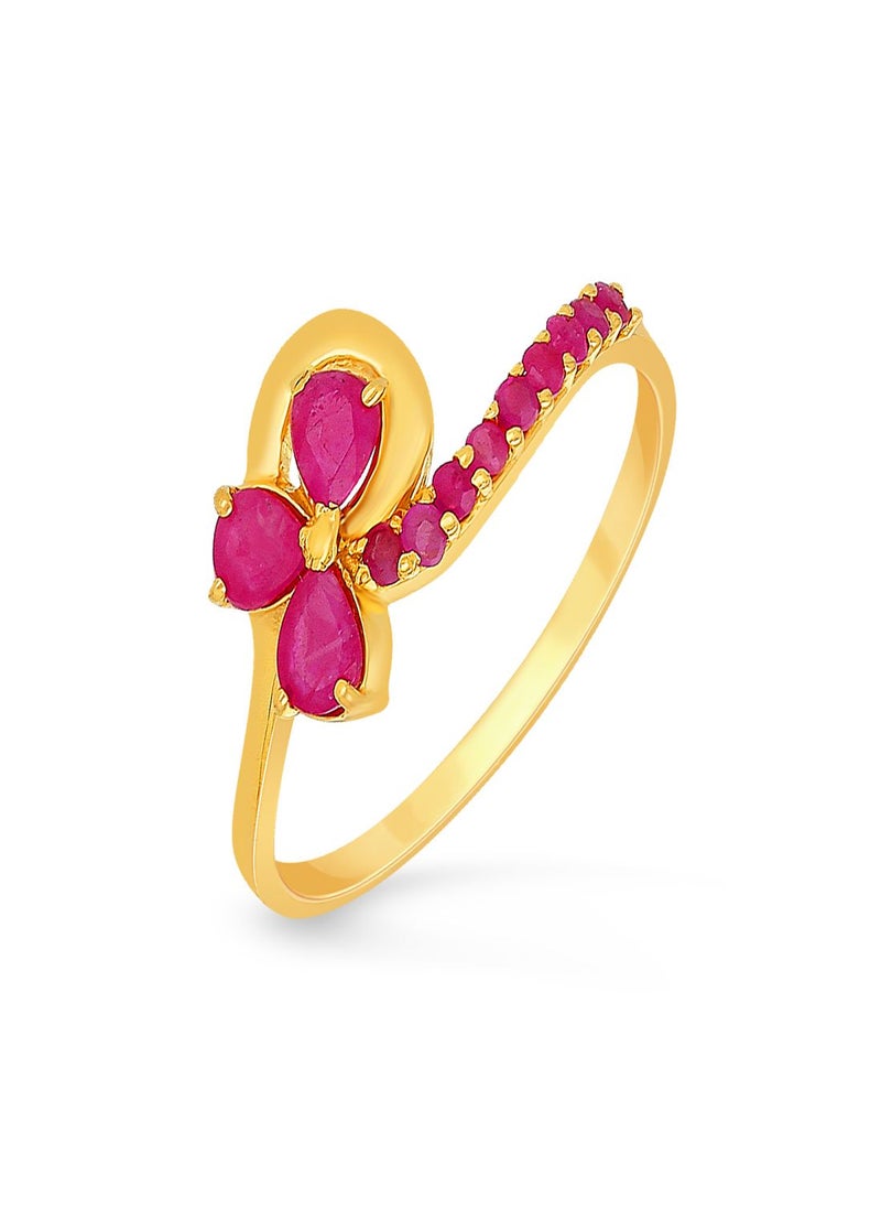 Malabar Gold and Diamonds 22 Carat 916 Purity Precia Gemstone Ring PRGGEN766RN1 for Women  - Image 1