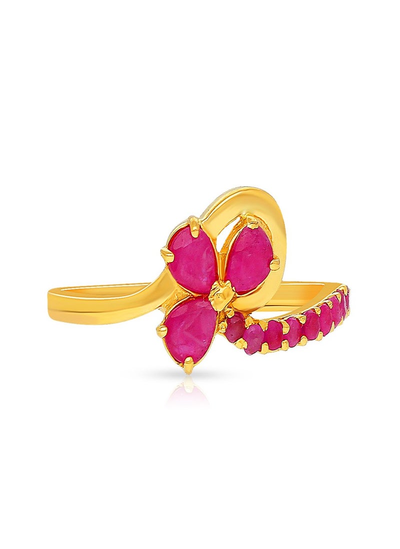 Malabar Gold and Diamonds 22 Carat 916 Purity Precia Gemstone Ring PRGGEN766RN1 for Women  - Image 2