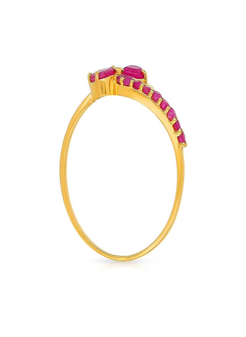 Malabar Gold and Diamonds 22 Carat 916 Purity Precia Gemstone Ring PRGGEN766RN1 for Women  - Image 3