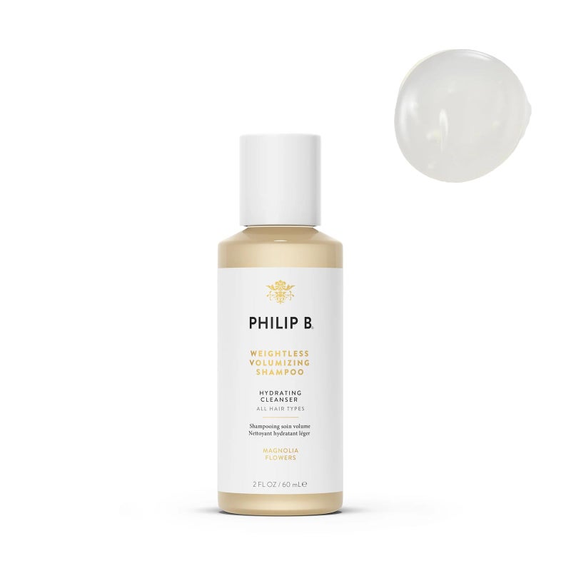 PHILIP B Weightless Volumizing Shampoo 2 fl oz 60 ml Removes Oil and Product BuildUp Adds Extra Body Bounce and Shine