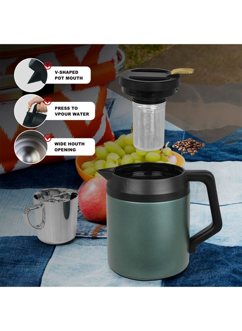 Luscious Luscious Stainless Steel Vacuum Flask with Tea Filter - 1500 ml  - Image 3