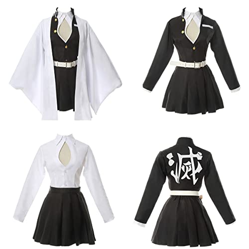 FCCAM FCCAM FCCAM Mitsuri Cosplay Mitsuri Full Set Kanroji Mitsuri Kimono Mitsuri Costume Kanroji Anime Outfit for Halloween M - Image 2