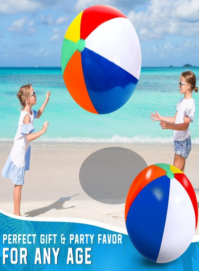 Supervitae 27 Inch Rainbow Beach Balls Giant Inflatable Large Pool Beach Balls Inflatable Swimming Pool Toys for Summer Water Games(2 Pcs) - Image 5