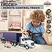 CALEST Remote Control Semi Truck with Trailer 24 Inch Semi Truck Toy for Kids124 Container Truck with LED Lights Music Great Gift for Boys Girls - Image 4
