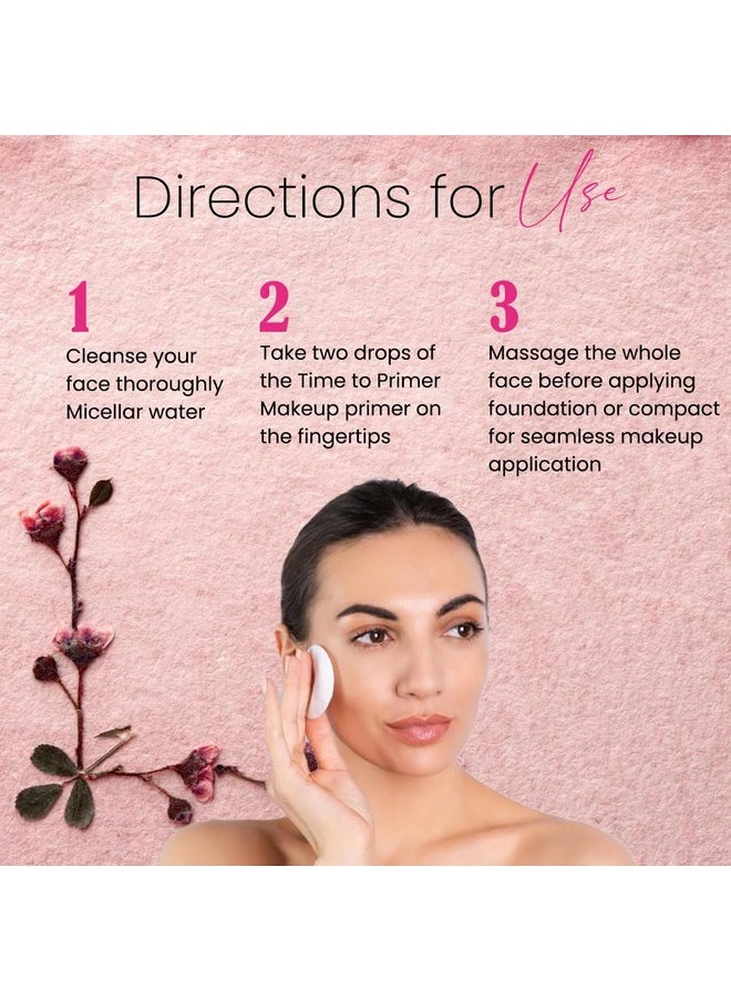 Coloressence Time To Prime Makeup Silk Primer| Makeup Primer For Moisturization| Glow Primer, Lightweight, Non-Greasy| Matte Finish, Blurs Pores| With Vitamin E & Wheatgerm Oil Extracts  - Image 5