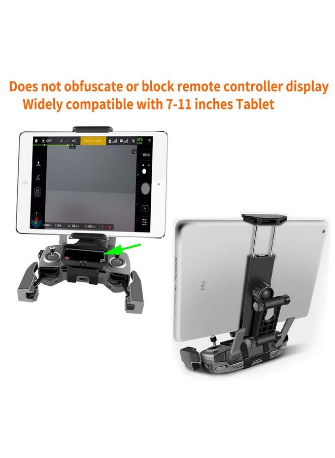 Hanatora - Hanatora 4-11 Inch Tablet Phone Front Holder Mount with Neck Lanyard for DJI Mavic Mini/Mini SE,Mavic 2 Pro/Zoom, DJI Mavic Air/Spark/Mavic Pro/Platinum Remote Control - Image 1