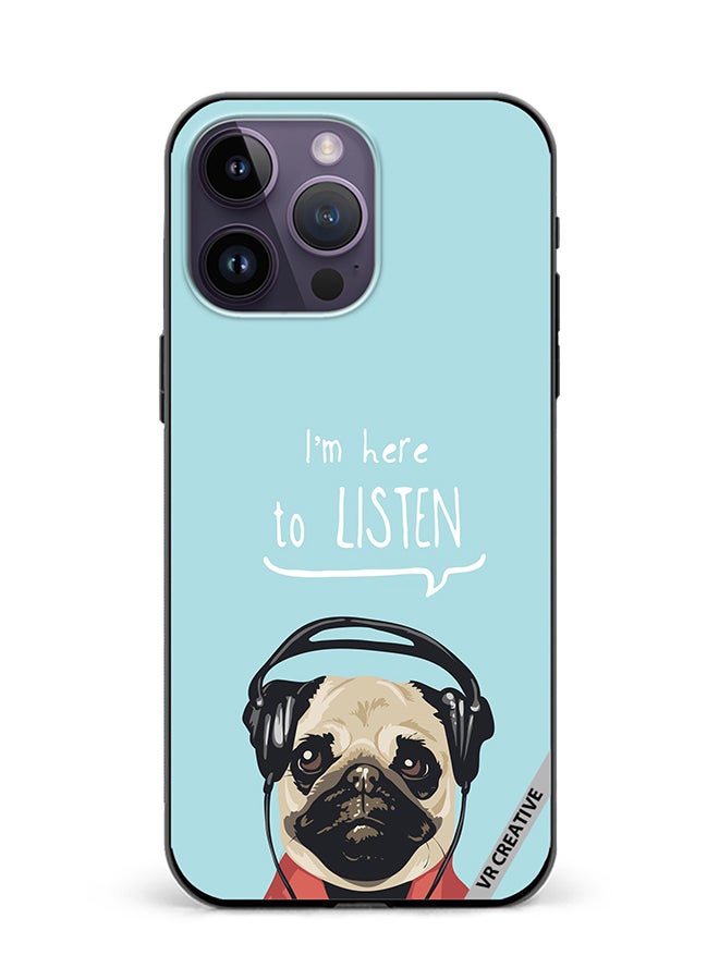 VR CREATIVE Protective Case Cover For Apple iPhone 16 Pro Max Pug Life Design Multicolour