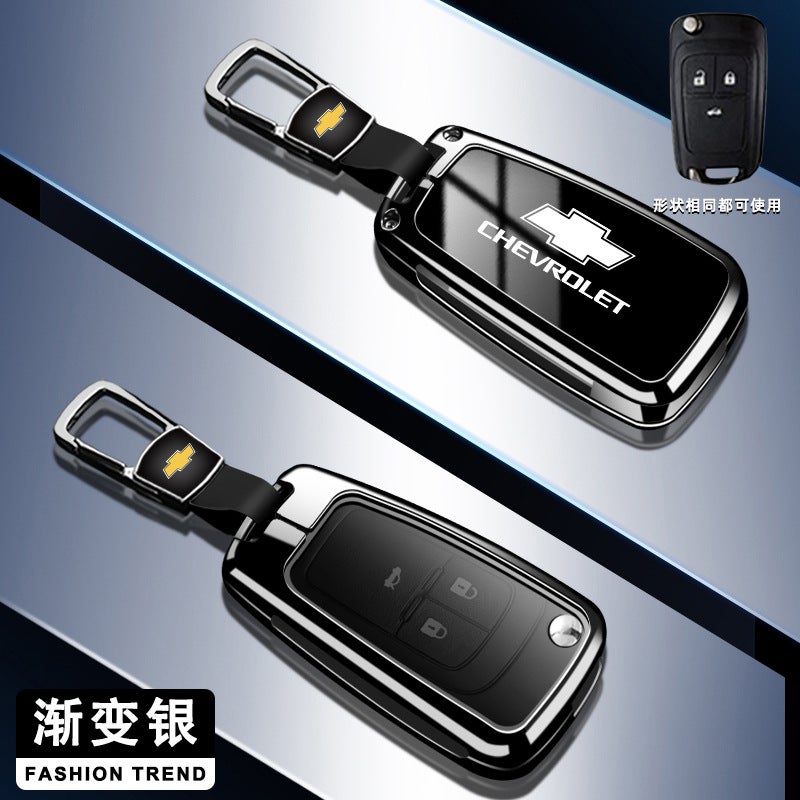 Chevrolet Protective Car Key Case Cover for Chevrolet Cruze, Cavalier, Malibu XL - Zinc Alloy, High-End Style - Image 1