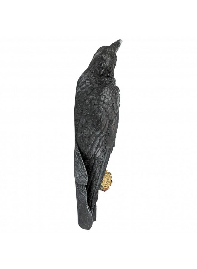 Design Toscano The Raven's Perch Gothic Decor Wall Sculpture, Single - Image 3