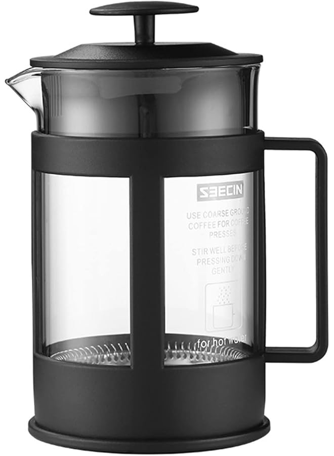 erorex 350Ml French Pressure Coffee Maker Teapot Borosilicate Glass Coffee Filter Heat Resistant Press Filter  - Image 1