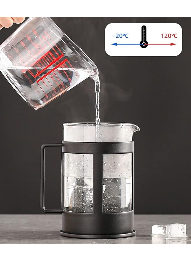 erorex 350Ml French Pressure Coffee Maker Teapot Borosilicate Glass Coffee Filter Heat Resistant Press Filter  - Image 3