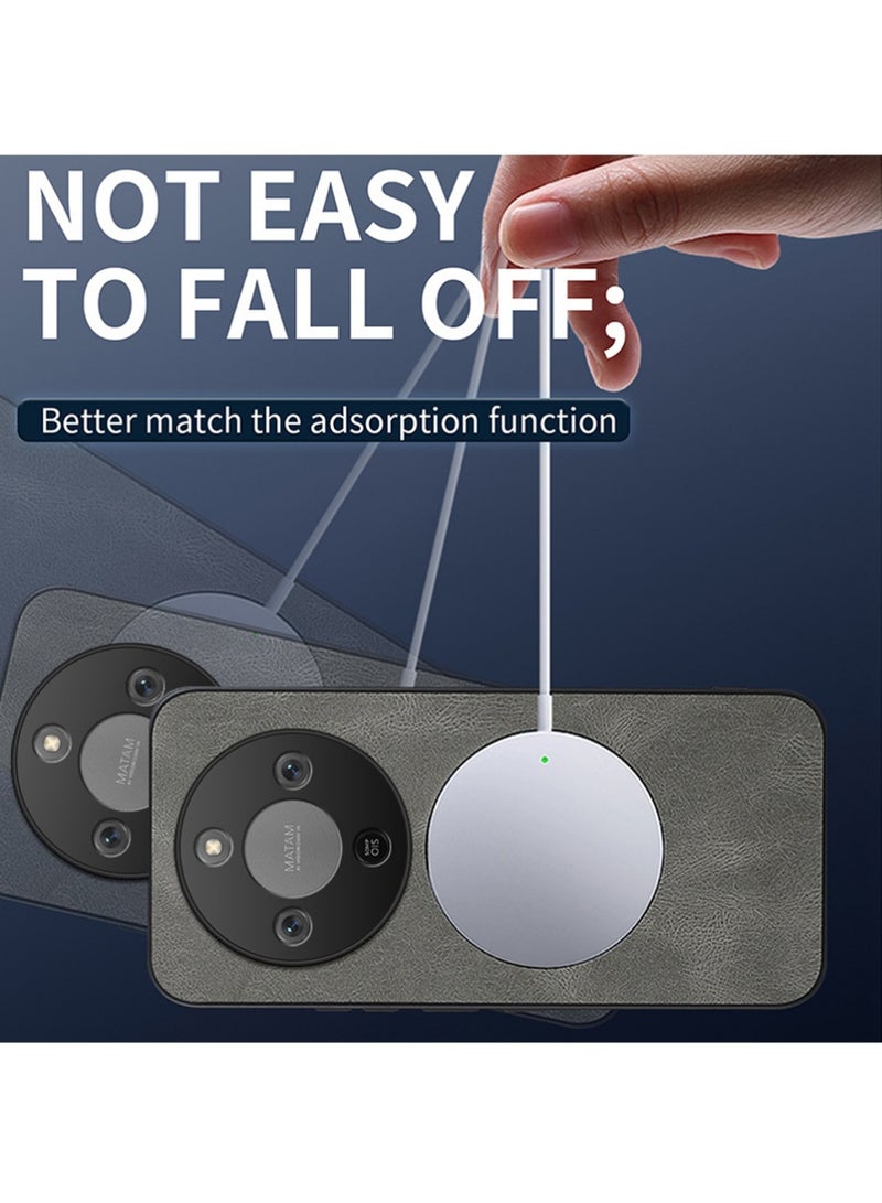 إكس ليفيل لشرف X9d المغناطيسية PU الجلد حالة الهاتف، متوافقة مع الشرف X9d الفاخرة سوبر خفيفة الهاتف الغطاء الخلفي البني - Image 4