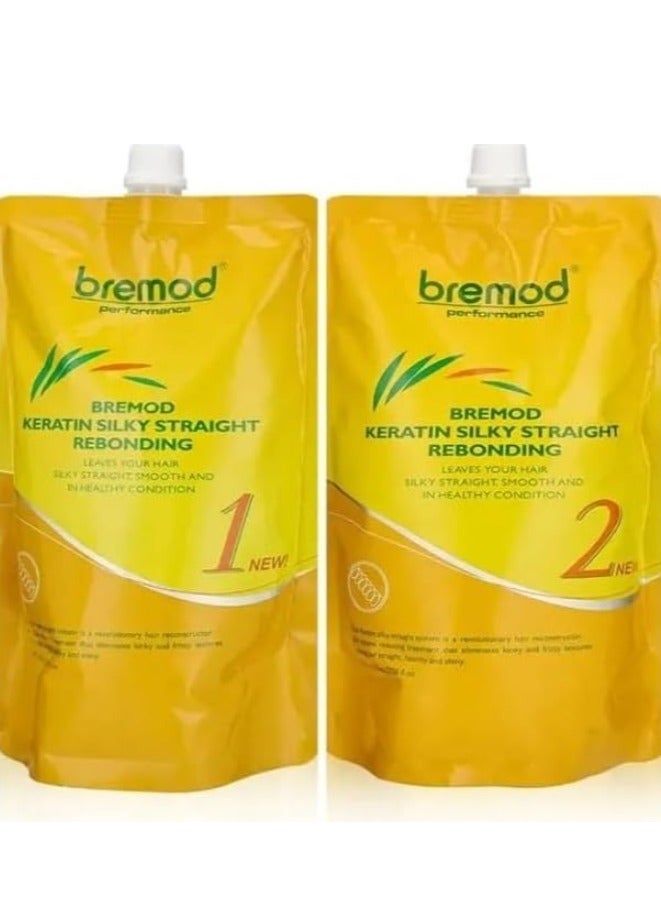 Keratin Silky Straight Rebonding Set