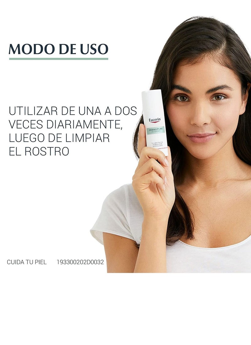 Eucerin - Eucerin Dermopure Oil Control Matifying And Moisturizing Fluid - Image 1