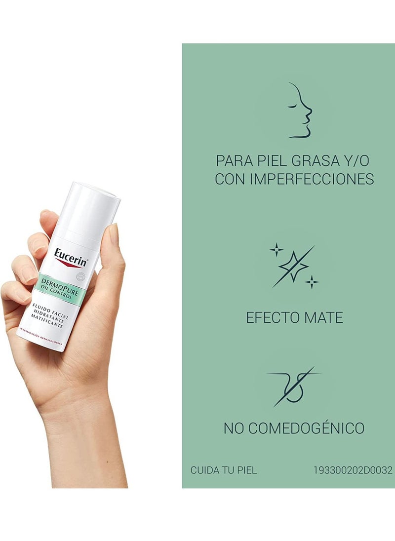 Eucerin - Eucerin Dermopure Oil Control Matifying And Moisturizing Fluid - Image 1