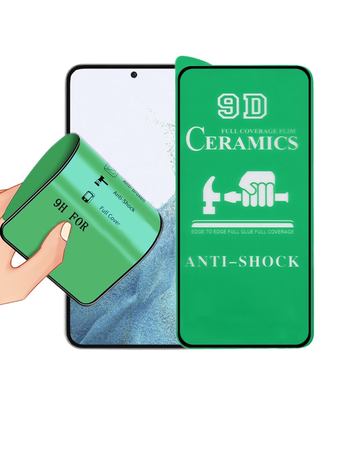 Ceramic Film For Samsung Galaxy S21 Ultra Screen Protector Anti-Glare Anti-Fingerprint 3D Touch, Matte Finish Surface ceramic film Samsung Galaxy S21Ultra Ceramic