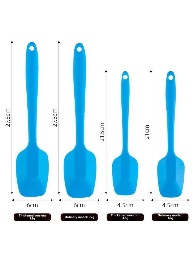 Food Silicone Spatula Integrated Silicone T-Shovel Baking Cake Spatula Spatula Mixing Tool-Specifications:Large Thickened Version-Color:Pink