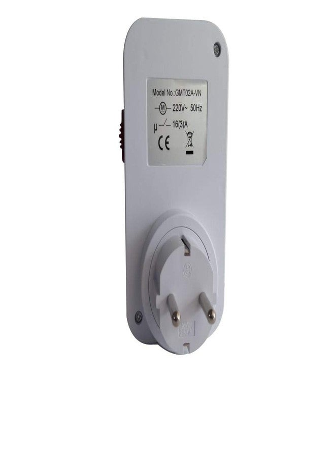 Quick Sense 24-Hour Plug-in Mechanical Timer Switch | Automatic On/Off Switch for Lights, Appliances & Water Pumps | Energy-Saving Timer Plug Socket for Home & Office (White, 230V, 16A) - Image 2