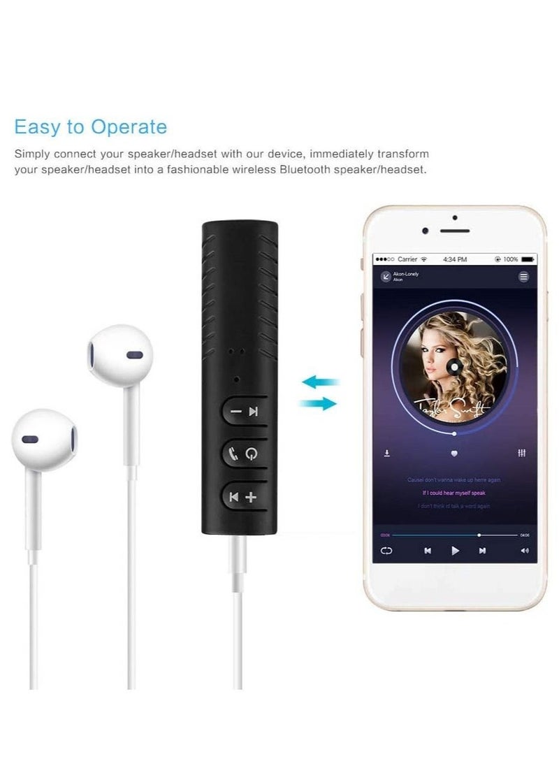 3.5mm jack Bluetooth Car Kit Hands free Music Audio Receiver Adapter Universal Auto AUX Kit for Speaker Headphone Car Stereo  - Image 5