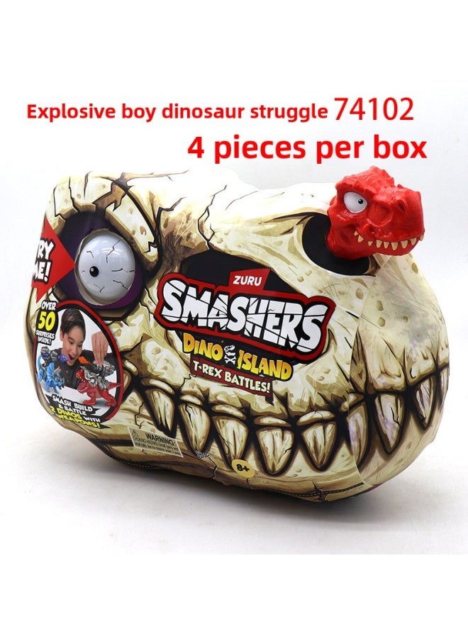 null - Burst Kid Dinosaur Battle Building ZURU Toy Gift Giant Dinosaur Island Skull Dinosaur Egg Tyrannosaurus Rex-Color:Yunbo Unicorn Magic Egg Mini Hug Egg - Image 1