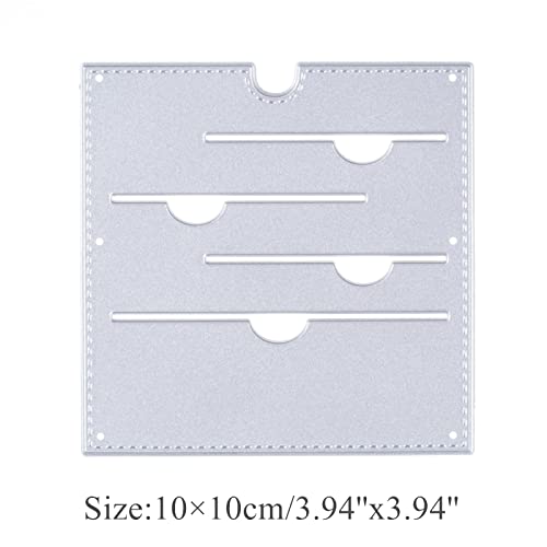 hinana Tag Pocket Frame Metal Die Cuts,Geometric Tag Pocket Collection Frame Cutting Dies Cut Stencils for DIY Scrapbooking Photo Decorative Embossing Paper Dies for Scrapbooking Card Making - Image 2