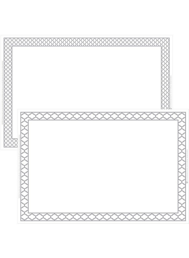 HomeWorthy أغطية طاولة بيضاء قابلة للتصرف من هوم وورثي للأطفال، الصغار، الكبار - حلول أغطية طاولة بلاستيكية نظيفة ولزجة للمطاعم، المدارس، الحرف، أو أغطية السفر - 40 حزمة - Image 1