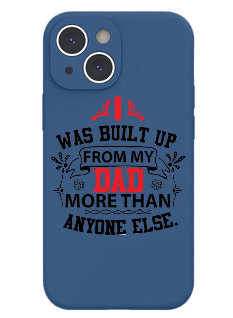 Theodor Protective Slim Fit Case Liquid Silicone Cover with Full Body Protection Anti-Scratch Shockproof Case For iPhone 15 Plus Blue  - Dad more than anyone else copy - Image 1