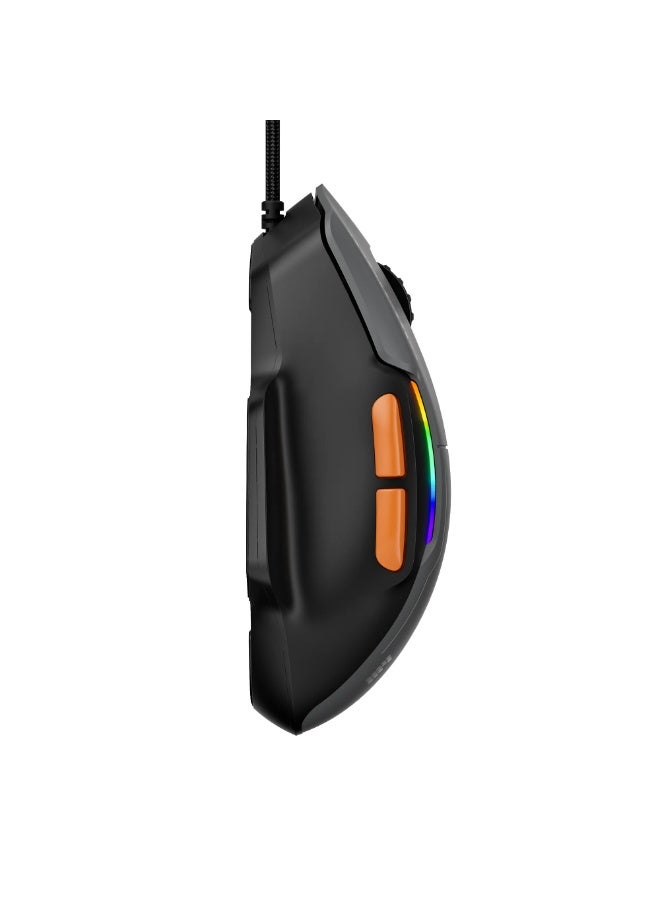 مارفو ماوس الألعاب السلكي DUKE 50 M368 RGB - مستشعر بصري بدقة 12800 نقطة في البوصة، معدل استجابة 1000 هرتز - Image 5