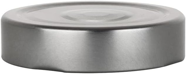 Nakpunar Nakpunar 24 pcs 70TW DEEP Skirt Silver Lug Lids BPA Free Plastisol Lined  70mm DEEP Skirt Lug Lids for Glass Jars 702035  - Image 1