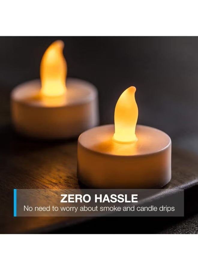Realistic Bright Flameless LED Tea Light Candles, Pack of 24-Vont - Image 2