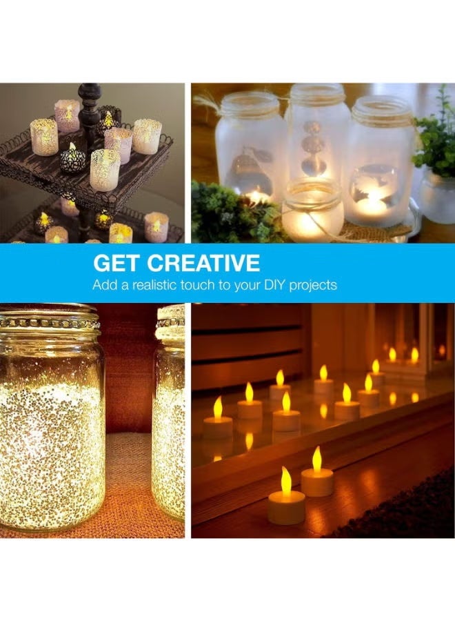 Realistic Bright Flameless LED Tea Light Candles, Pack of 24-Vont - Image 4